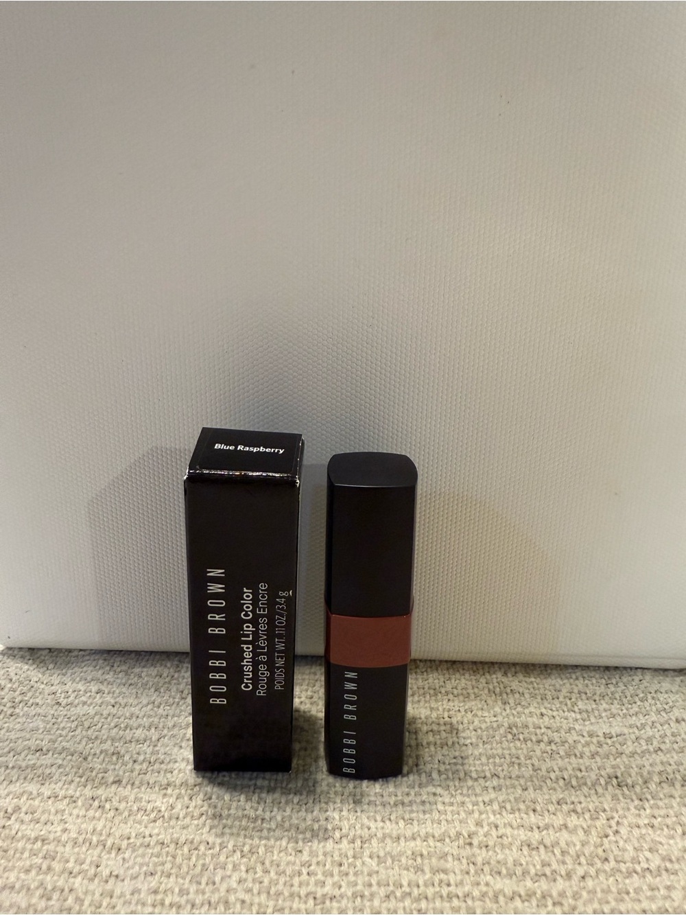 Bobbi Brown lipstick in muted rose-brown